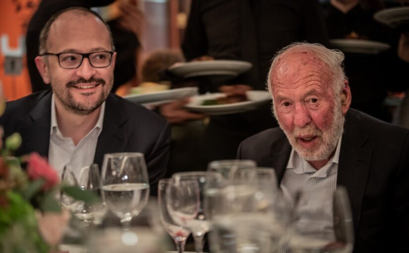 Alex Gerko and Jim Simons, at a gala in tribute of Andrei Sakharov, May 21, 2023. Carnegie Hall, New York